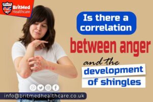 Is there Correlation anger and the development of Shingles