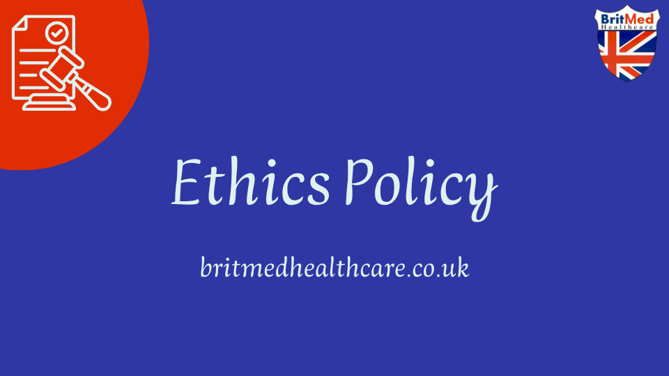 Britmed Ethics Policy